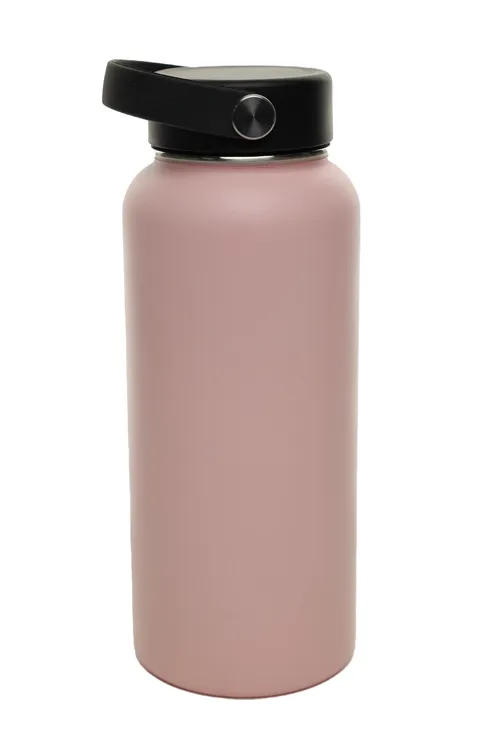 Pastel Pink Metal Water Bottle