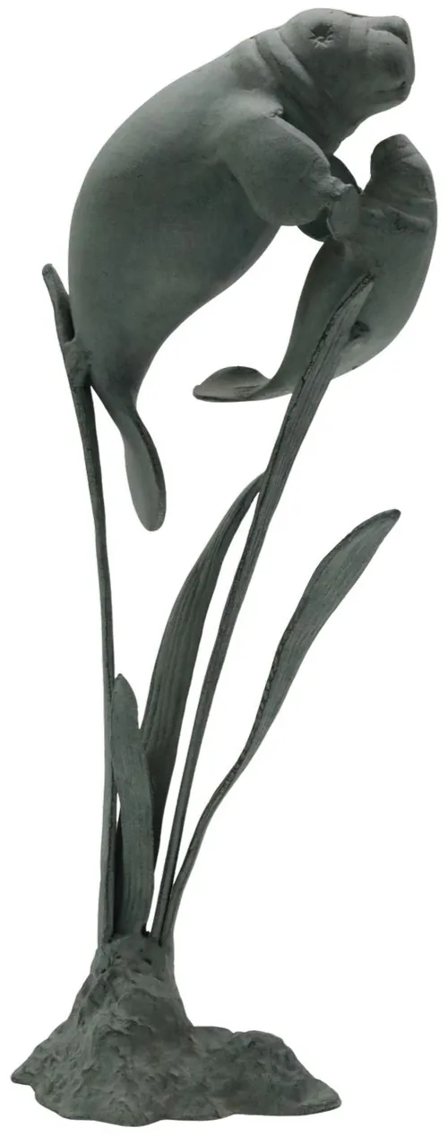 Manatee Metal Statue
