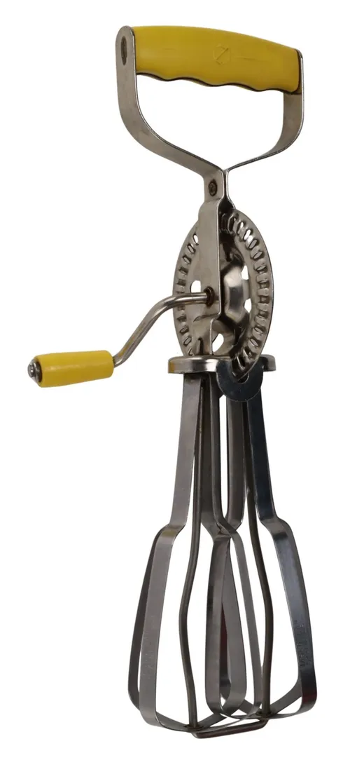 Vintage Hand Mixer With Yellow Handle