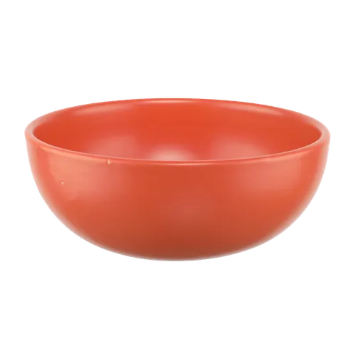 Matte Flame Orange Cereal Bowl
