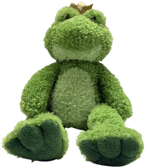 Green Frog With Crown Plush 
