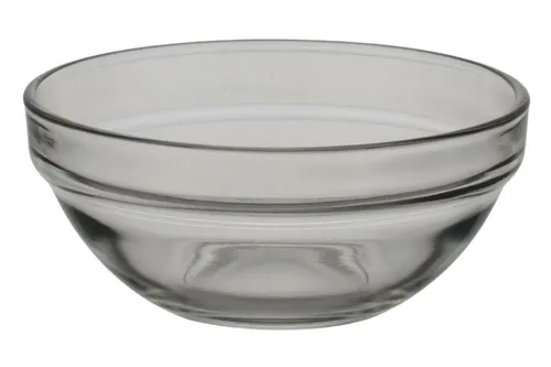 Thick Clear Glass Mixing Bowl