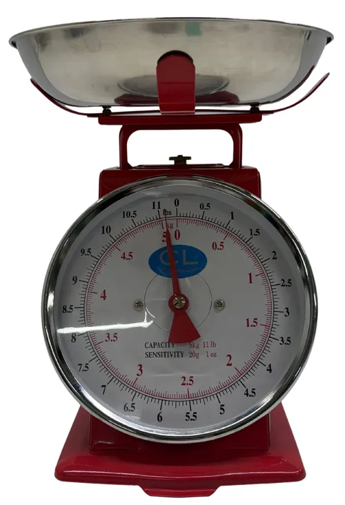 Red & Chrome Kitchen Scale