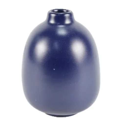 Midnight Blue Egg Ceramic Vase