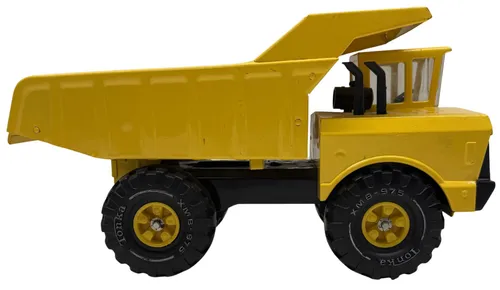 Vintage Yellow Metal Dump Truck