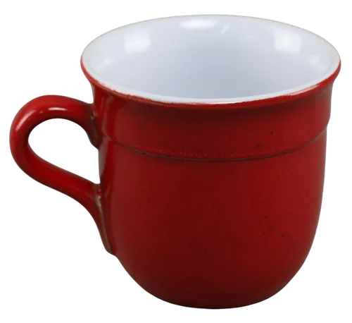 Cranberry Red Stoneware Mug