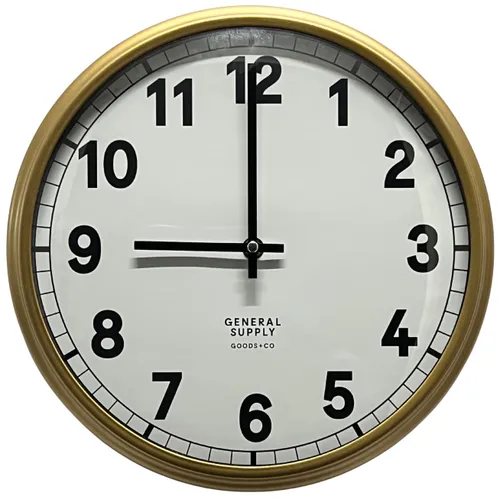 Gold Wall Clock