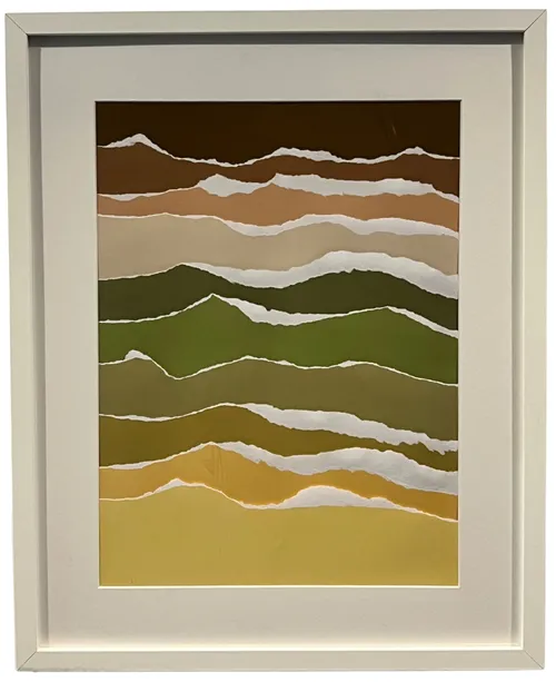 Colour Scape In White Frame