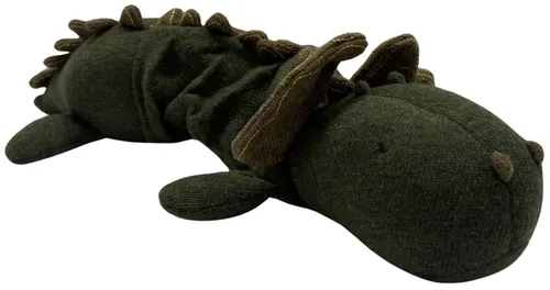 Green Lambswool Musical Pull Dragon Plush