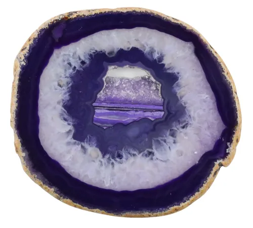 Purple Agate Geode Slice