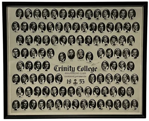 Trinity College Class In Black Frame