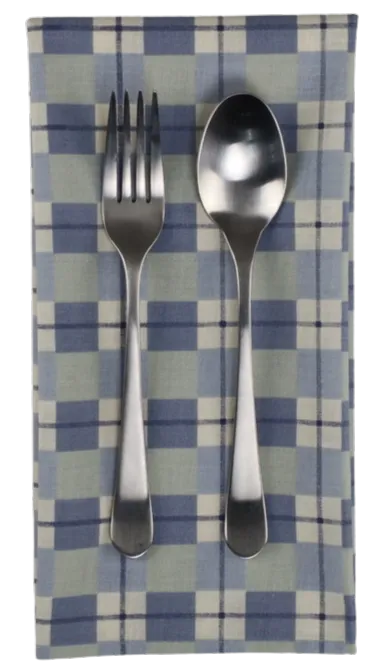 Multi Blue & White Gingham Napkin