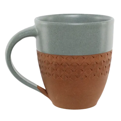 Stone Grey & Terra Cotta Mug