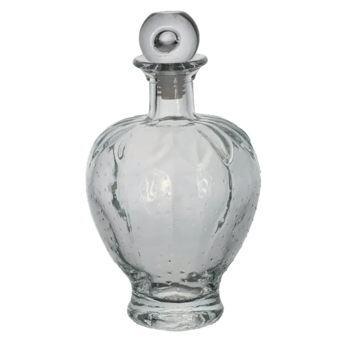 Clear Glass Strawberry Oil Bottle With Ball Top