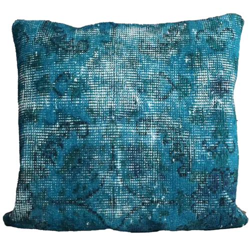 Teal & Turquoise Kilim Throw Pillow