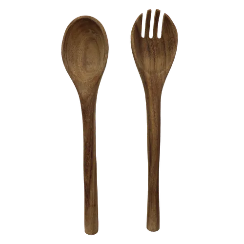 Raw Acacia Wood Serving Set