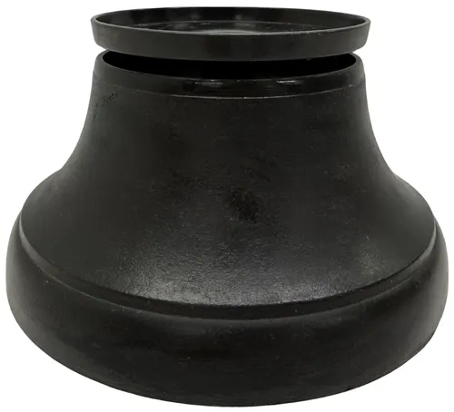 Large Dark Brown Metal Candle Holder