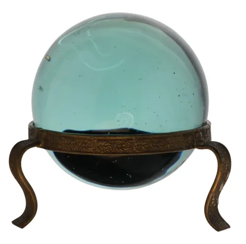 Crystal Ball With Brass Stand