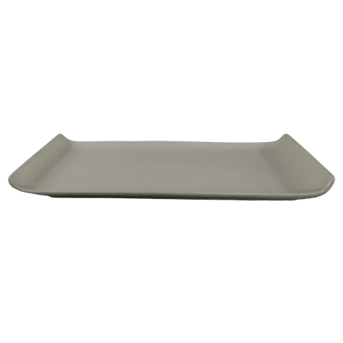 White Ceramic Curled End Serving Platter