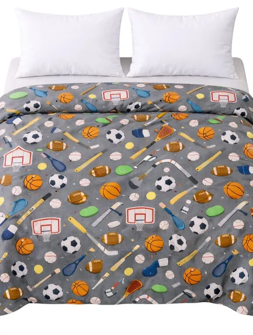 Grey All Sports Duvet Cover - Queen