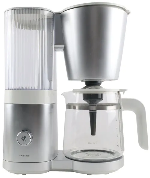 Matte Silver Drip Coffee Maker