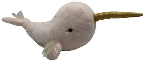 Pink Stuffed Narwhal Plush