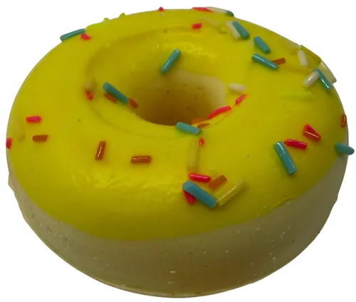 Artificial Yellow Mini Doughnut With Sprinkles