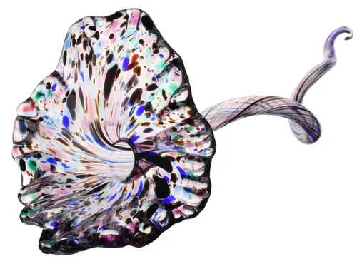 Hand Blow Art Glass Flower
