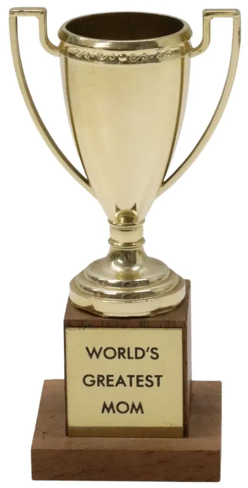 Miniature World's Greatest Mom Trophy 