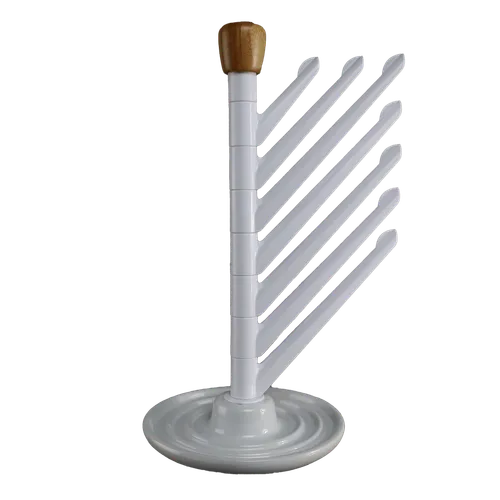 White & Wood Mug Tree