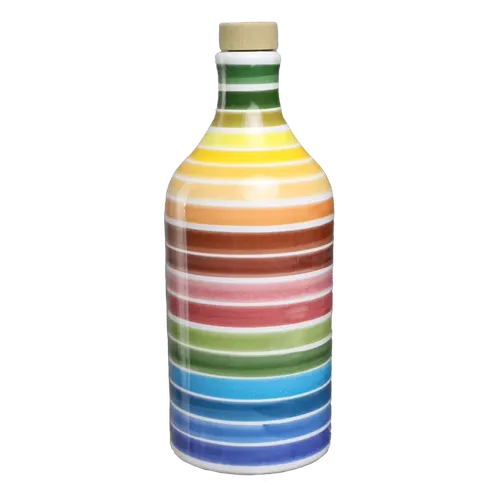 Rainbow Stripe Oil Cruet 