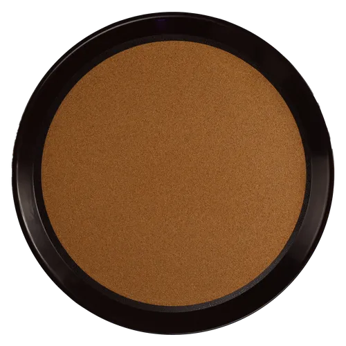 Brown Circular Serving Tray With Cork Base