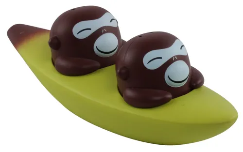 Monkey Salt & Pepper Set In Banana 