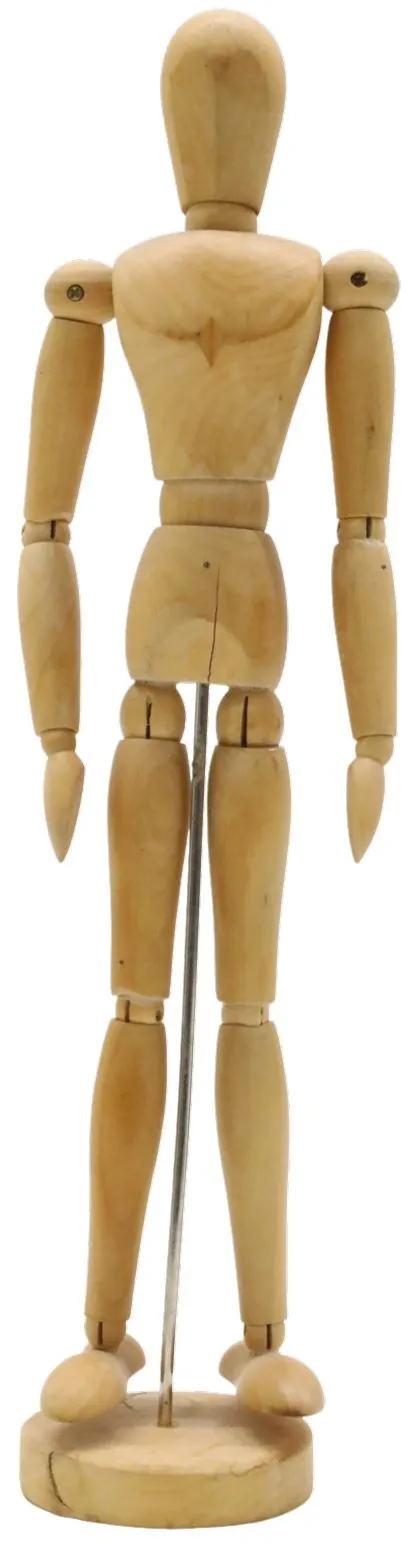 Honey Wood Articulated Artist's Manikin On Stand