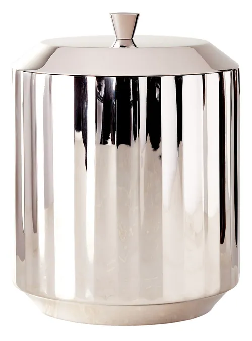 Stainless Steel Fluted Ice Bucket With Lid