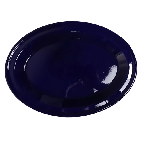 High Gloss Royal Blue Oval Serving Platter