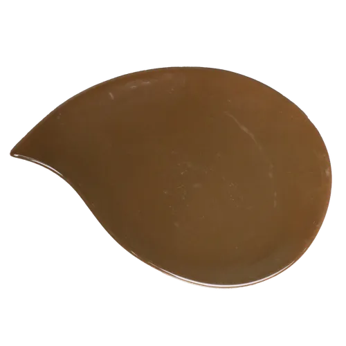 Tear Drop Shaped Brown Serving Dish