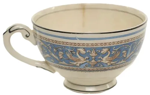 Blue Athena Patterned  Teacup
