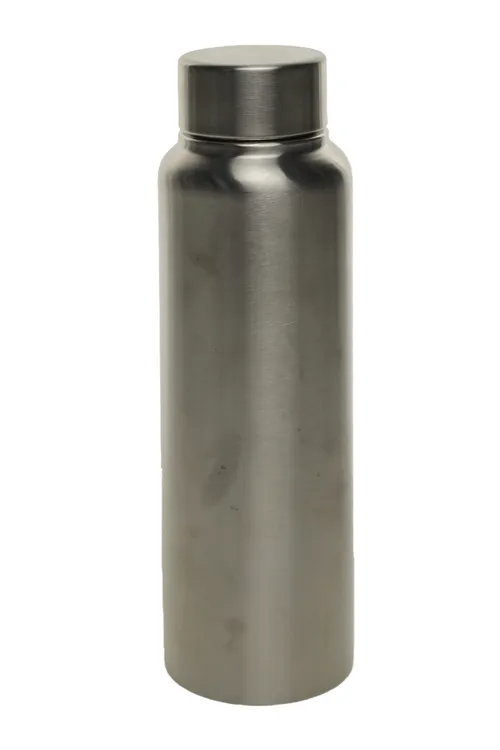 Sterling Brushed Silver Metal Water Bottle
