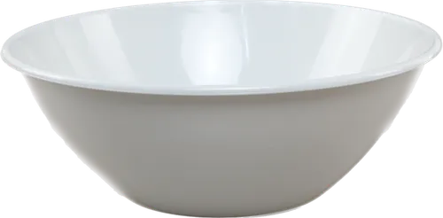 Solid Grey Plastic Serving Bowl