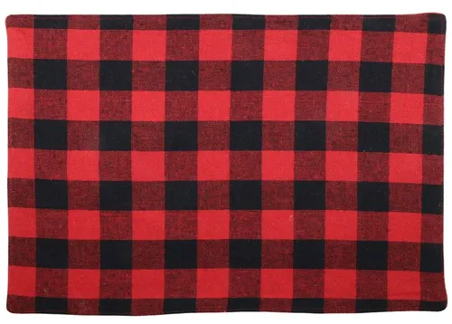 Black & Red Buffalo Check Placemat 