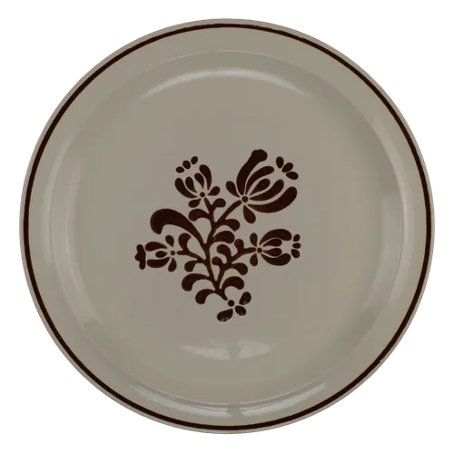 Stoneware Stencil Dinner Plate