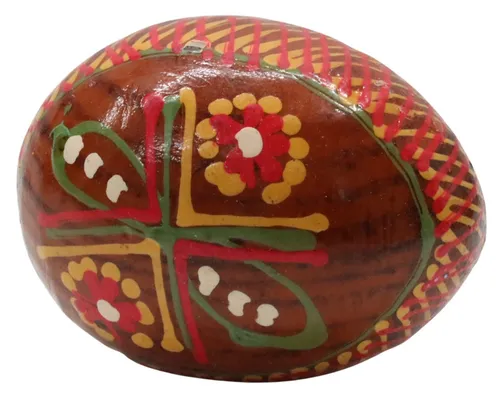 Pysanka Wood Painted Egg - C