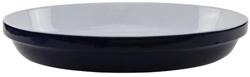Cobalt Blue Oval Baking Dish With White Interior