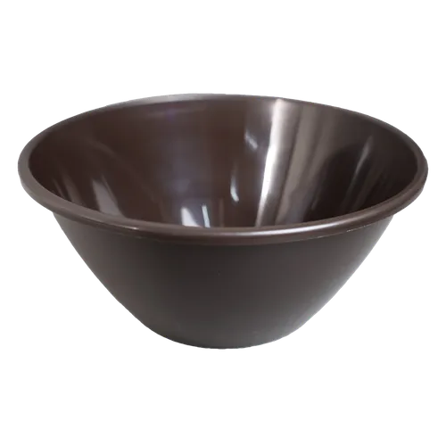 Dark Brown Stacking Plastic Serving Bowl
