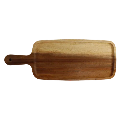 Long Shallow Wood Serving Dish Board