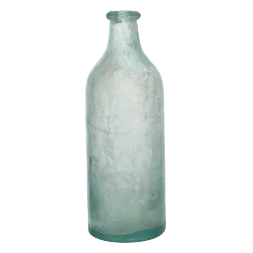 Translucent Ice Blue Glass Bottle