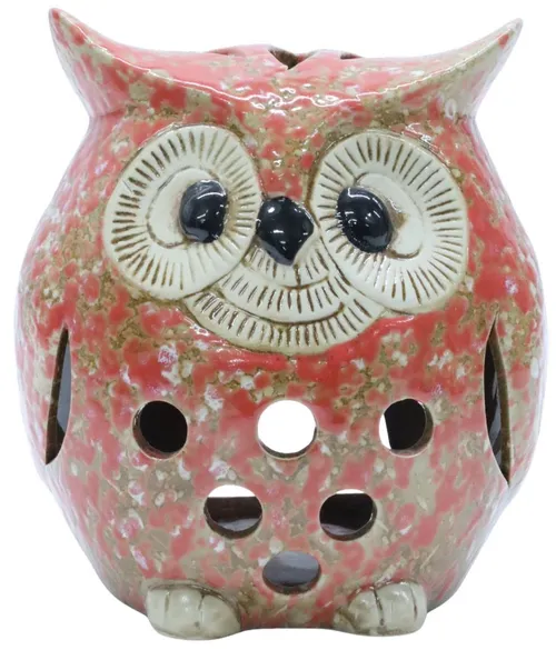 Ceramic Owl Tea Light Holder