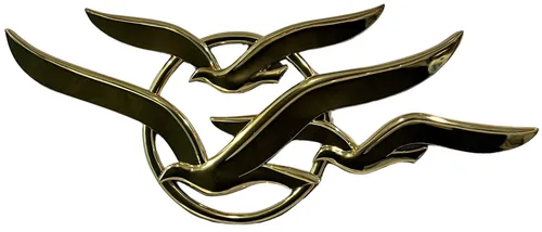 Vintage Gold Bird Wall Sculpture