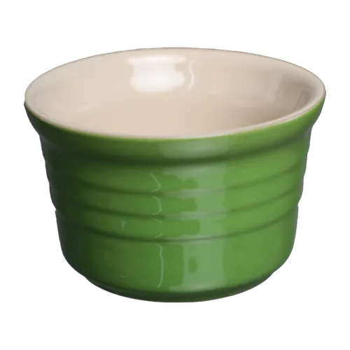 Seaweed Green Ribbed Ceramic Ramekin